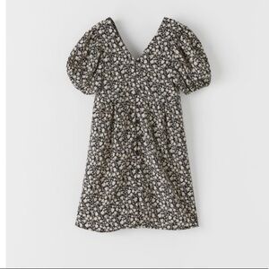 ZARA Contrasting Floral Dress